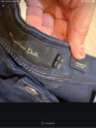 Pantalones Massimo Dutti - Azul Marino