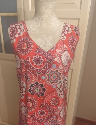 Vestido Estilo Vintage Talla Grande