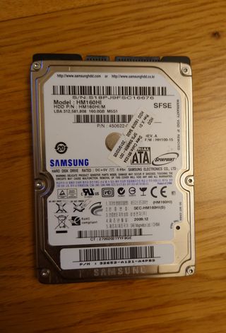 Disco duro interno Samsung SATA 160 GB 2,5 "