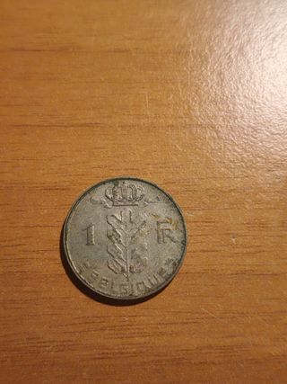 Moneta da 1 franco Belga del 1973 