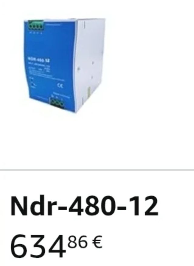 Fuente alimentación NDR-480-12 12V 40A