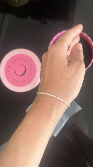 Pulsera Thomas Sabo plata con circonitas, nueva