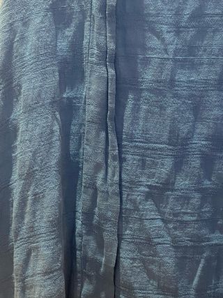Chaqueta kimono americana lino azul talla única 