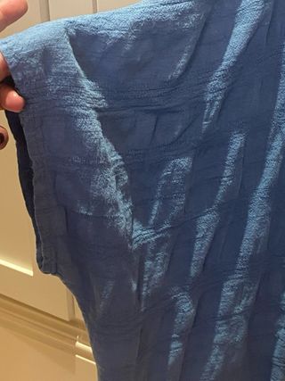Chaqueta kimono americana lino azul talla única 