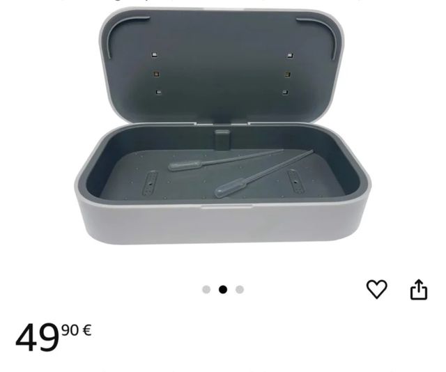 Caja esterilizadora inalámbrica UV