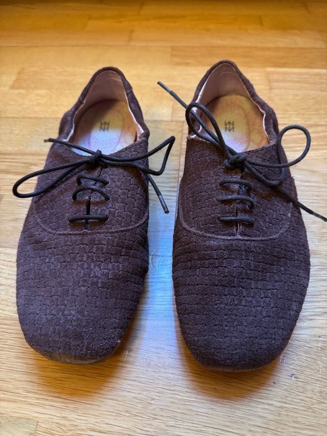 Zapato cordones mujer