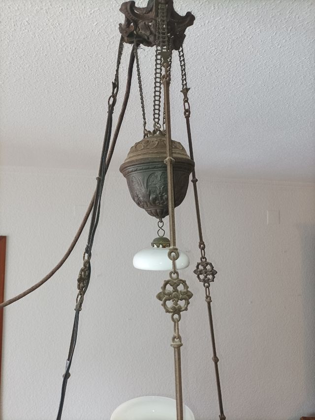 Làmpara antigua sube baja