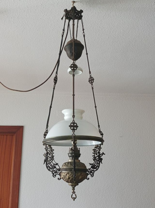 Làmpara antigua sube baja