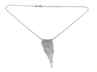 collar plata 925mm con piedra con circonita 22cm