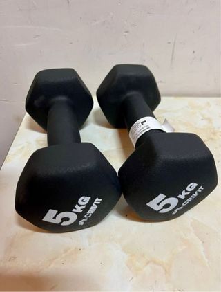 2 mancuernas de 5kg