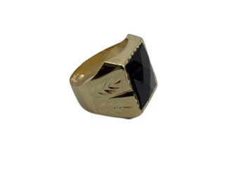 anillo oro 18k con piedra con circonita