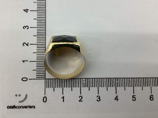 anillo oro 18k con piedra con circonita