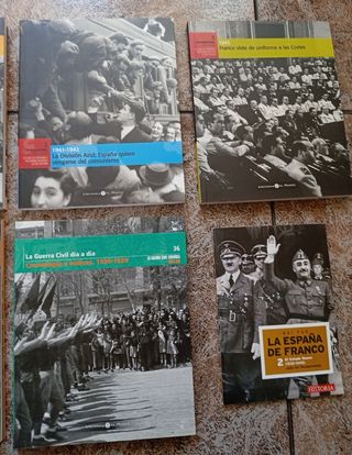 5 tomos de la guerra civil , Franco. Más un cd 