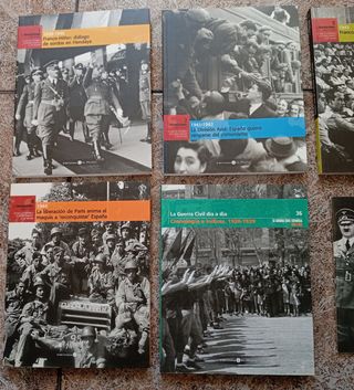 5 tomos de la guerra civil , Franco. Más un cd 