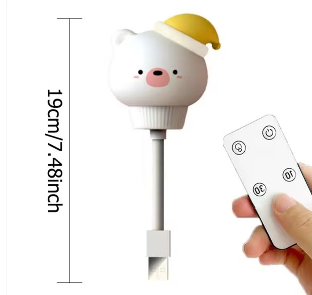 Luz de noche LED usb, lámpara bebés