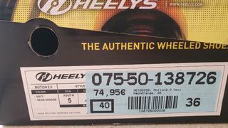 Zapatillas Heelys Motion 2.0!!!!! Número 36,5