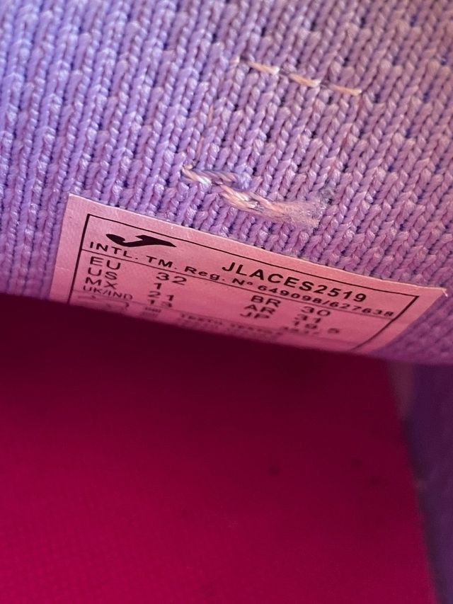 Zapatillas Joma 32 lilas