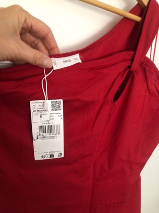 Mono rojo Mango teen