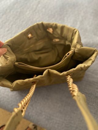 Bolso bandolera acolchado verde oliva Bimba y lola
