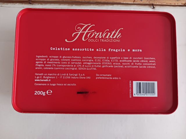 Cofanetto scatola in latta