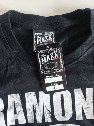 1Camisetas Ramones -  Hey Ho Let´s Go talla L