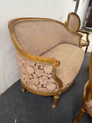 Conjunto de sillería estilo Luis XV,