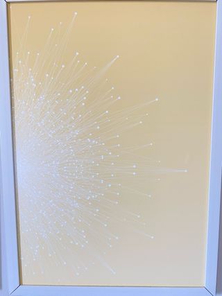 Coppia, set di quadri astratti oro-bianco