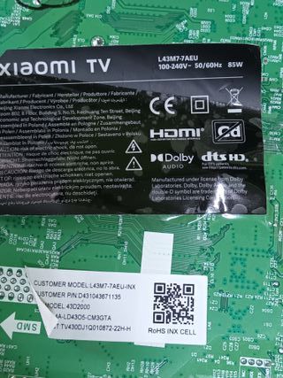 TD.MS6886.793, de XIAOMI TV L43M7-7AE, (ref.391)