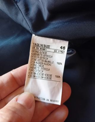 Americana Benetton azul marino - Talla 46. Nueva