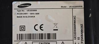 Despiece tv Samsung UE32D5500
