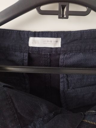Pantalón Zara niño/a, azul, talla 11_12