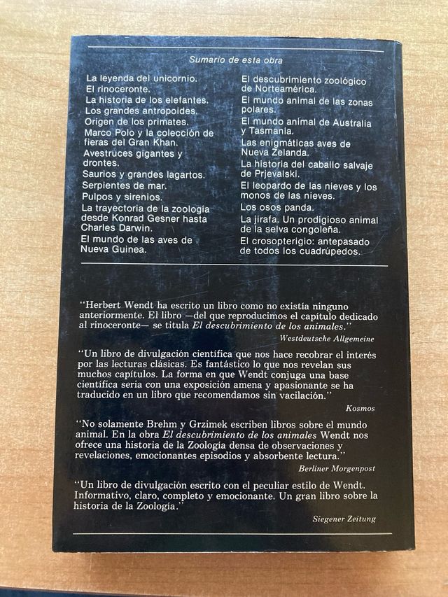 Libro El descubrimiento de los animales