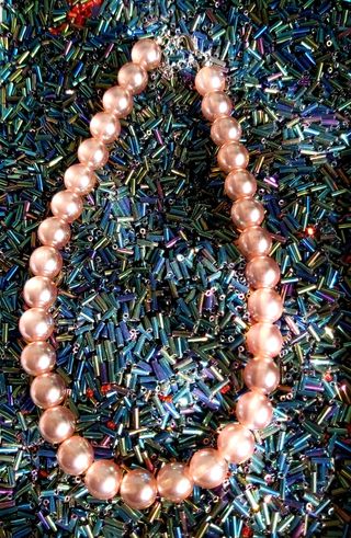 Collar Collar de   perla  Preciosa redonda.
