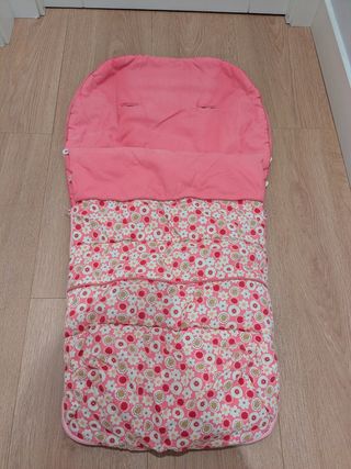 Saco silla bebé rosa flores
