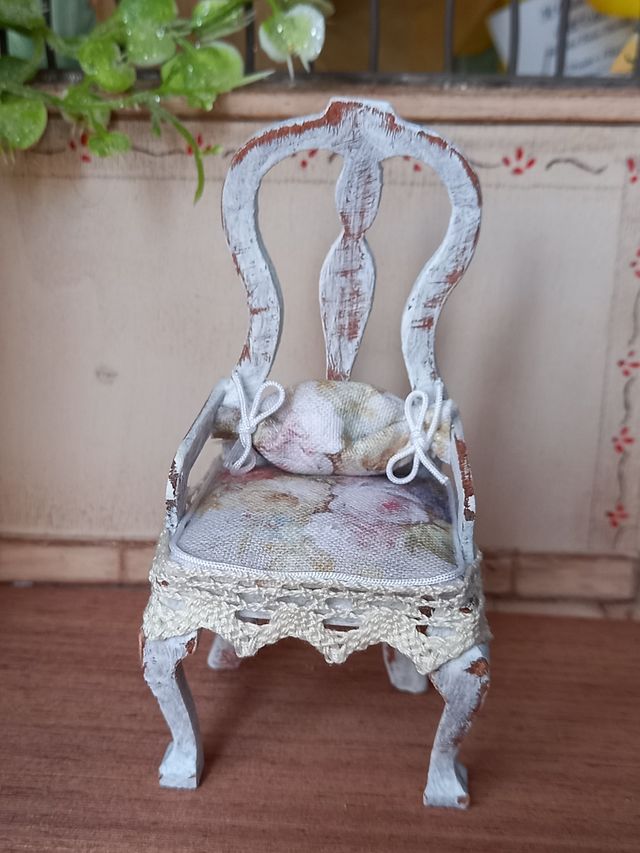 Mini sedia shabby chic - Dollhouse