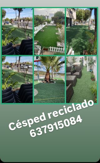 Césped reciclado