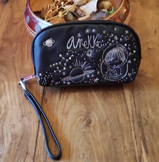 Bolso Anekke - negro y plateado 