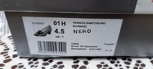 Scarpe Gino Gab nere tacco 4,5