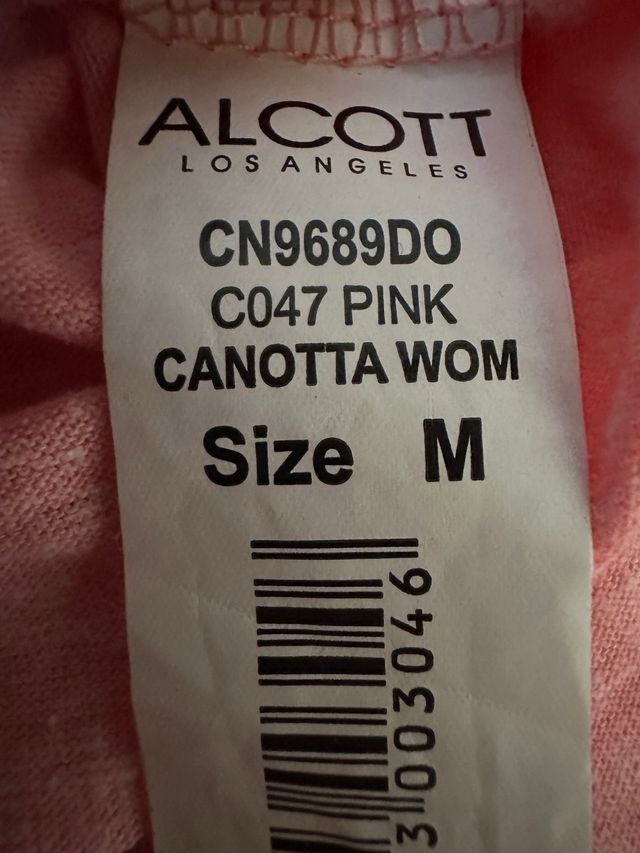 Canotta Alcott rosa | Tg. M