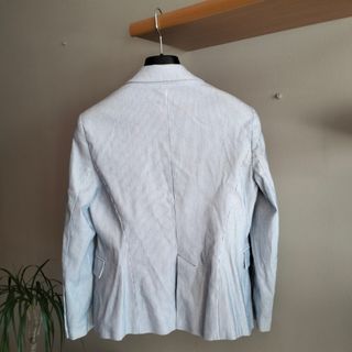 Chaqueta Zara rayas azul blanco