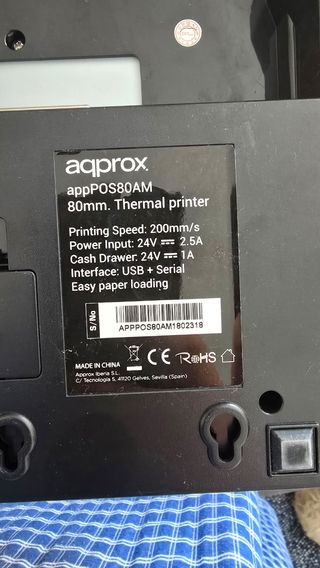 Pack Caja registradora ticket y lector