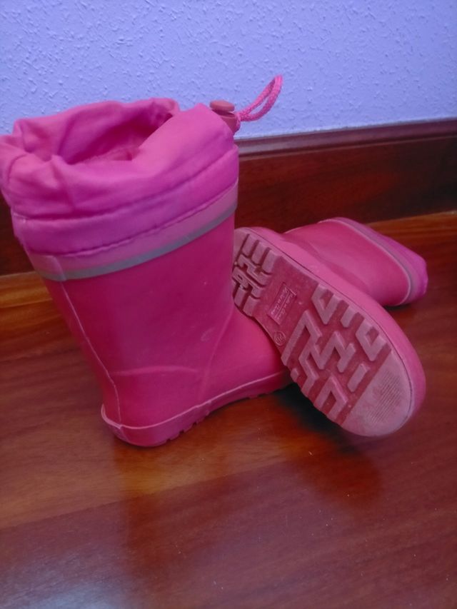 Botas agua rosas talla 26 Gioseppo