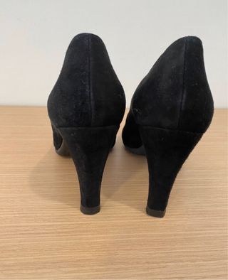 Salones negros tacón mujer T.39