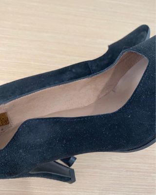 Salones negros tacón mujer T.39