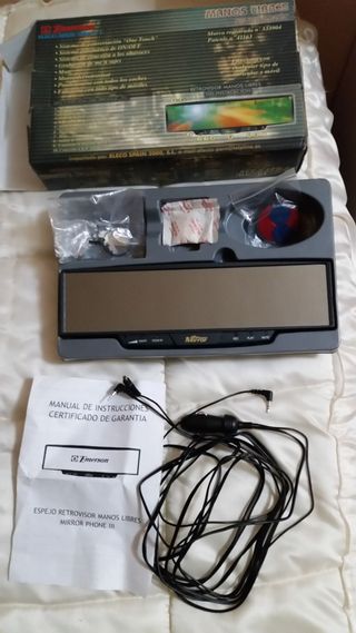 Espejo retrovisor manos libres sin instalación