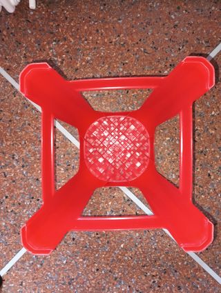 Sgabello PlasticForte rosso, H 49 cm