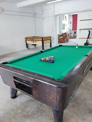 Instalación de billares y futbolines