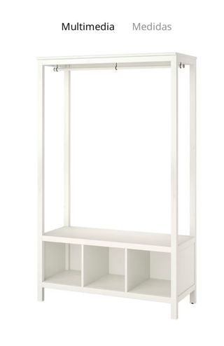 Armario abierto HEMNES blanco