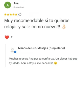 Masajes en Murcia. Manos de luz