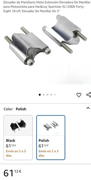 Manillar cromado Harley Davidson